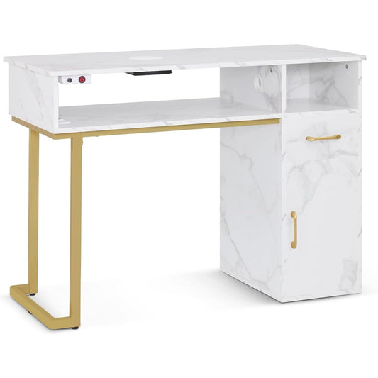 Table de travail integrant une surface de travail et l'amenagement de l'espace de travail