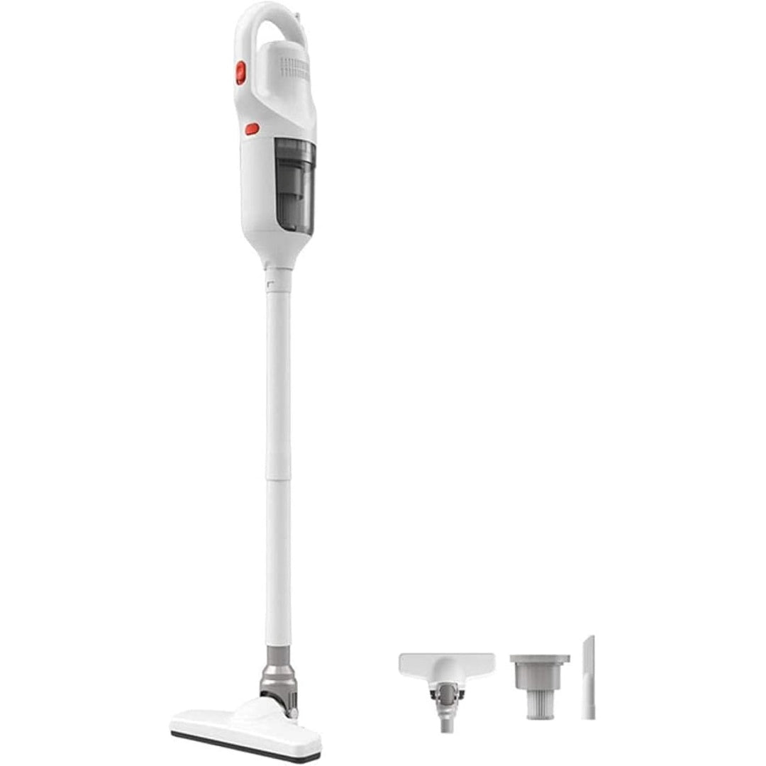 Aspirateur au format balai alliant la collecte sans sac et une separation cyclonique