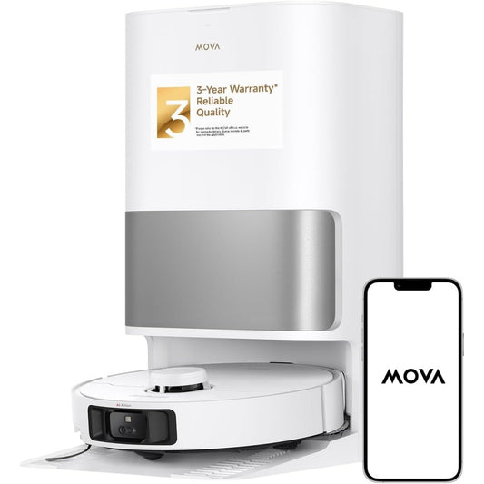Robot de nettoyage avec base multifonction avec une capacite annoncee de 200 mAh