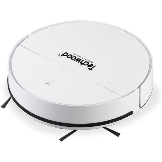 Robot aspirateur associant une capacite annoncee de 1500 mAh et une aspiration annoncee de 450 Pa