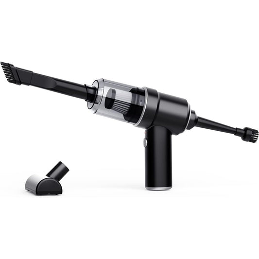 Aspirateur a main associant une capacite annoncee de 4000 mAh au coloris noir et gris