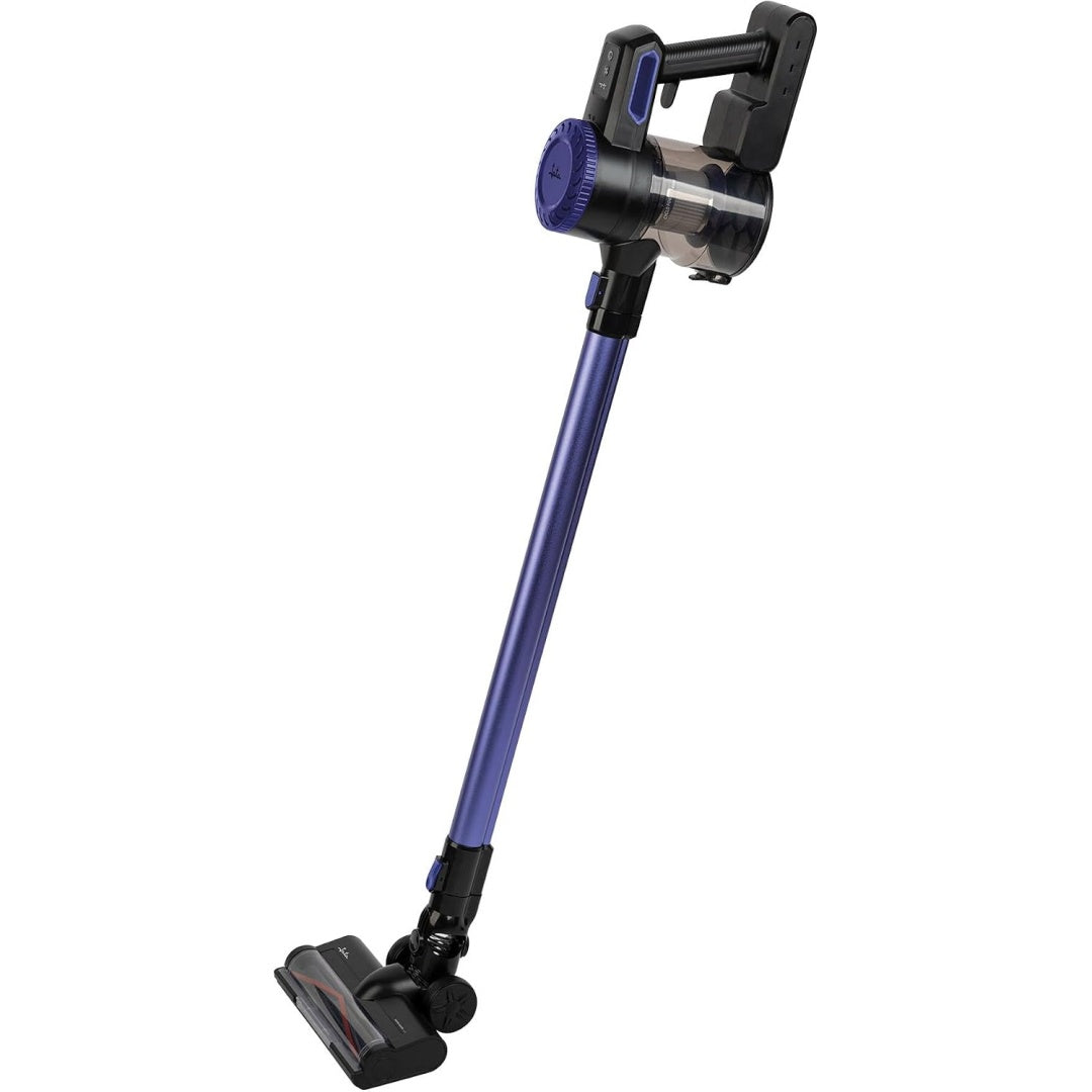 Aspirateur balai associant la collecte de la poussiere et une filtration des particules fines